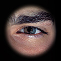 Auge blau-braun (Okt. 1979) Auge blau-braun (Okt. 1979)